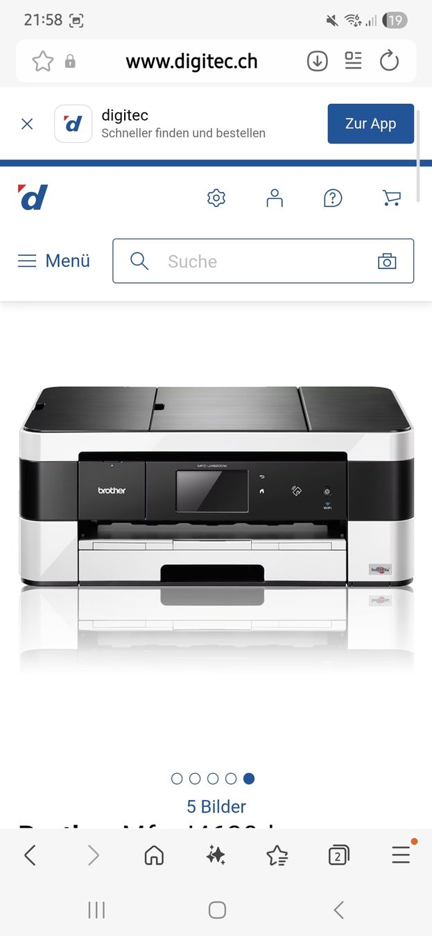 Brother Stampanti: Brother MFC-J4620DW Multifunktionsdrucker – Usato da Zweidlen venduto da Anglue 1