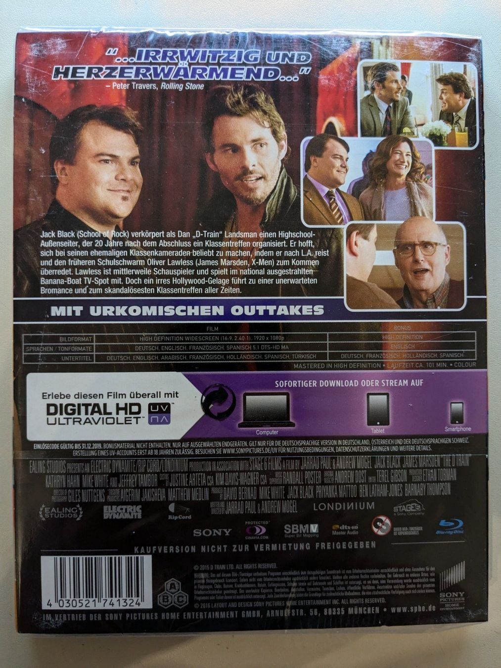 Tutti i DVDs: "The D Train" mit Jack Black [Blu-ray/neu&OVP] – Nuovo e nell'imballaggio originale da Port venduto da gecotom 1