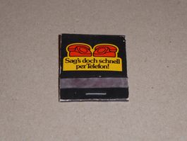 PTT  Telefon  Streichholz  Zündholz Briefli