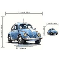 🚗💙 Doppelt cool: 2er-Set Vintage-VW Käfer Bügelbilder!💫