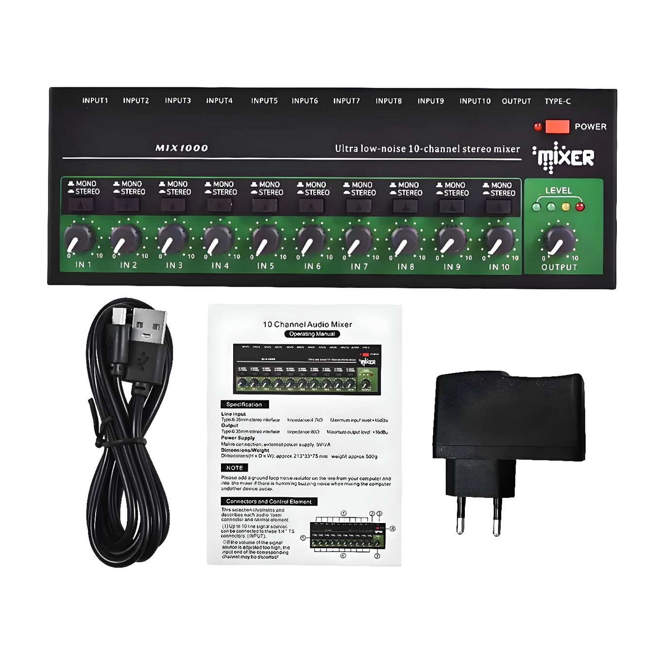 Console di mixaggio: Professional Audio Mixer - 10 Channels, USB-C – Nuovo e nell'imballaggio originale da Villars-sur-Glâne venduto da Danger_Mod 9