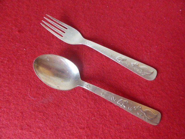 Set di posate: Kinder Besteck versilbert Vintage – Usato da Hitzkirch venduto da kleinerbaer01