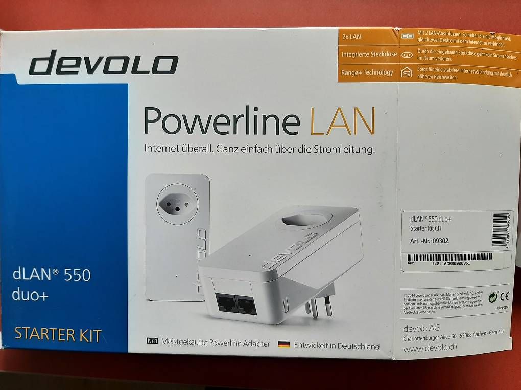 Devolo Laufwerke & Adapter: Devolo dLAN 550 duo+ Starter Kit – Gebraucht aus Oekingen von rege71