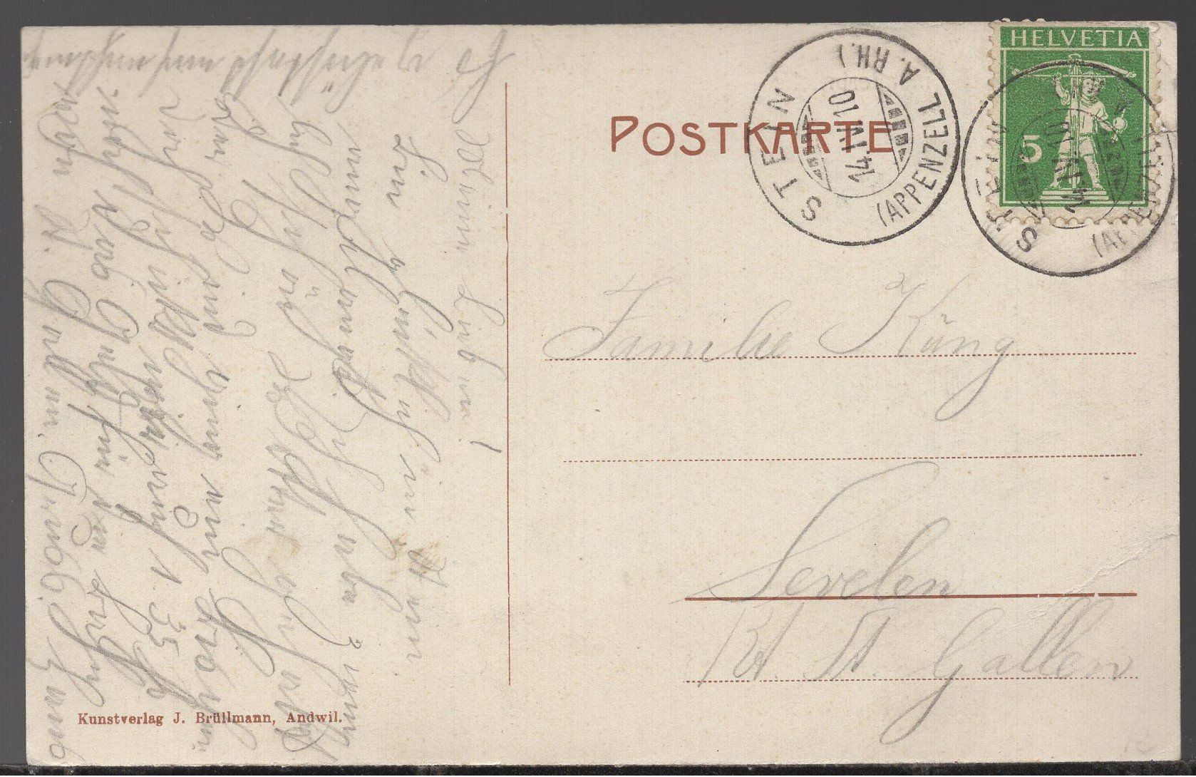 Cartoline postali: Gmündertobelbrücke  im Winter  1910 – Usato da Aarau venduto da kufi44 1