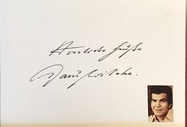 Claus Wilcke 1939- Autogramm signiert Karte m.Bild 10x15cm