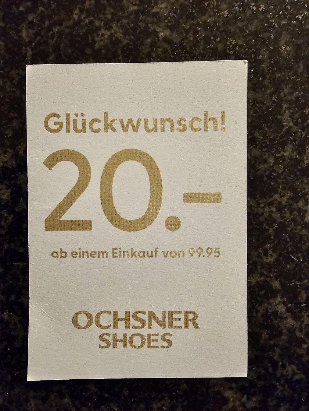 Ochsner Shoes Buoni: Ochsner Shoes Gutschein – Nuovo e nell'imballaggio originale da Bütschwil venduto da Taranabo