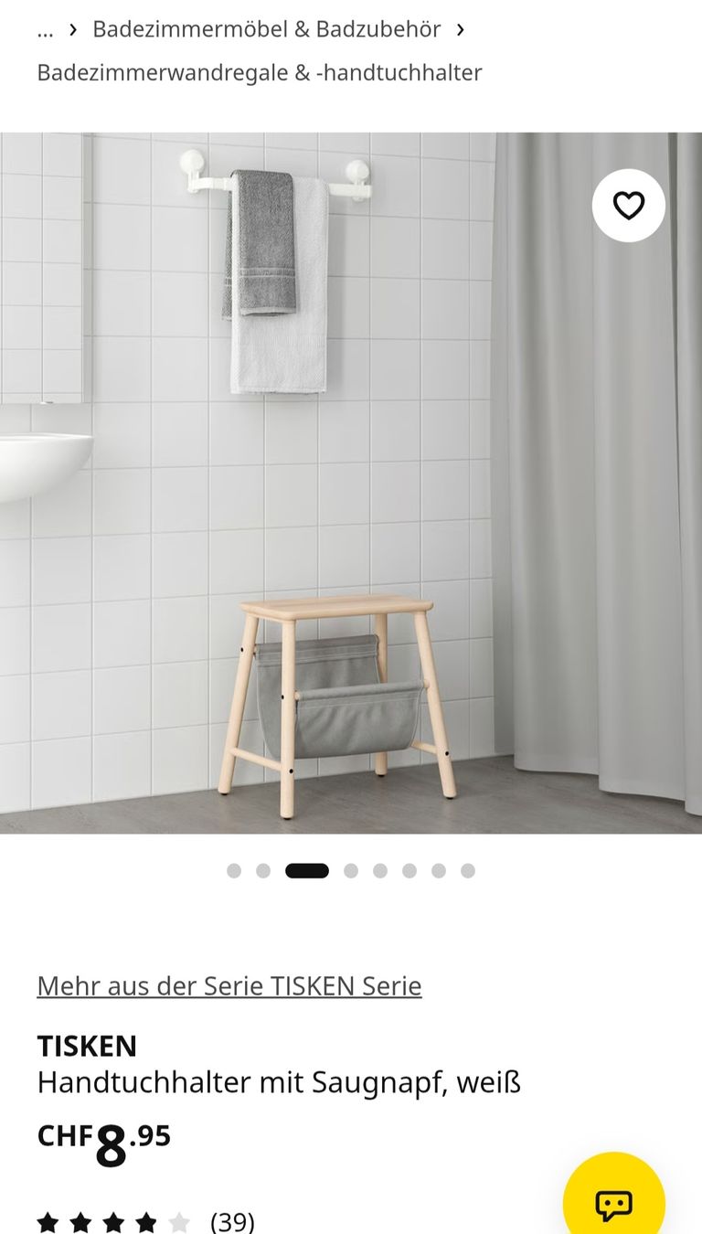 Ikea Portasciugamani: Handtuchhalter mit Saugnapf Ikea – Usato da Birsfelden venduto da aer_q78f 3