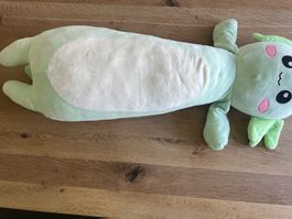 Stofftier Axolotl grün gross guter Zustand 90cm