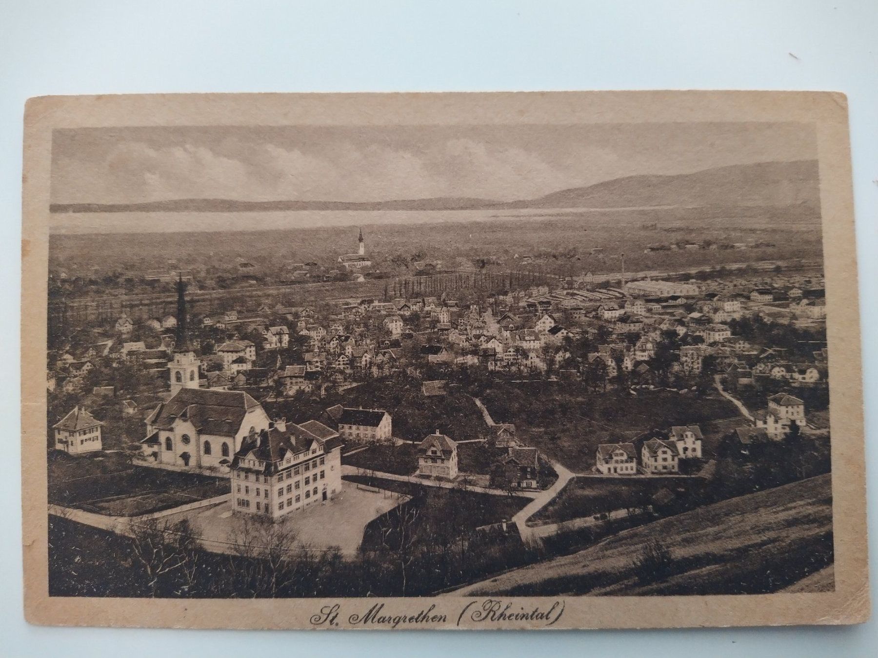 Cartoline postali: St. Margrethen, Rheintal, ca. 1920 – Usato da Ohmstal venduto da Lebensfreude05