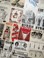 Apéritifs, Cognac, Vin - 30 alte Werbungen / Publicités