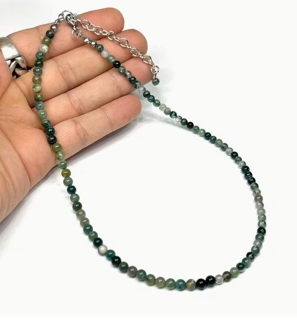 Catenine: Halskette (Moos-Achat) – Nuovo (secondo la descrizione) da Halden venduto da YUSEN012 2