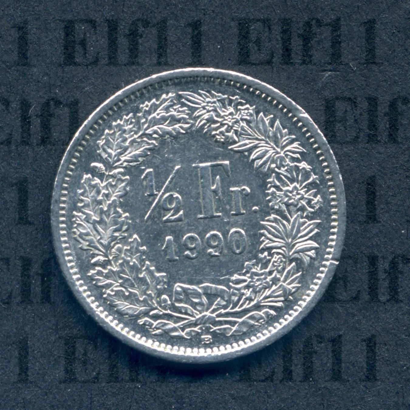 Tutti le monete: CHF___0.50 1990 vz 50 Rappen – Usato da Widnau venduto da Elf11