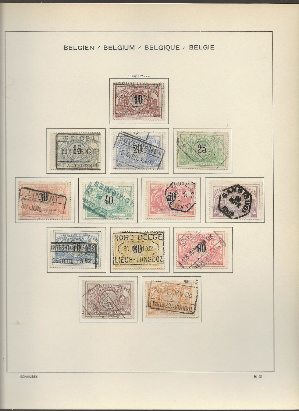 Tous les timbres: Marken Belgien Eisenbahn – D'occasion à Au ZH par xelagreb01 2