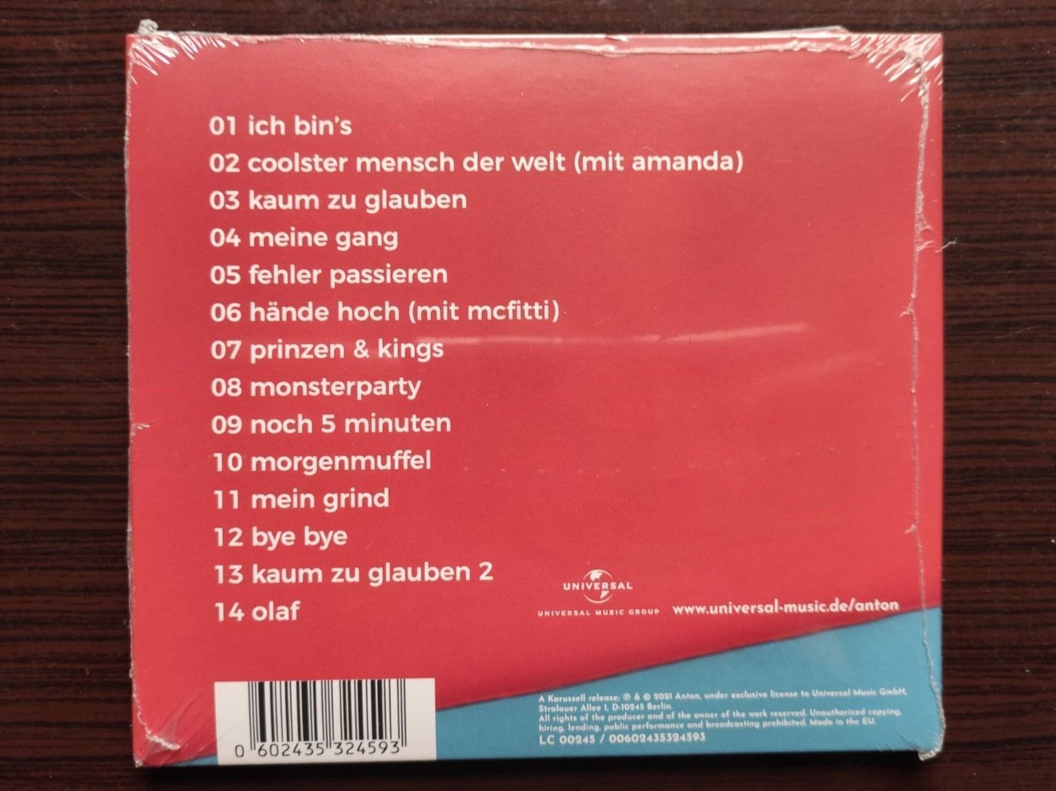 CD: Anton - ertappt CD Kinder Rap Deutsch – Nuovo e nell'imballaggio originale da Zürich venduto da haitimarasa 1