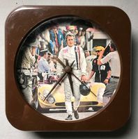Quadratische Wanduhr Foto mit Steve McQueen Küchenuhr 70er