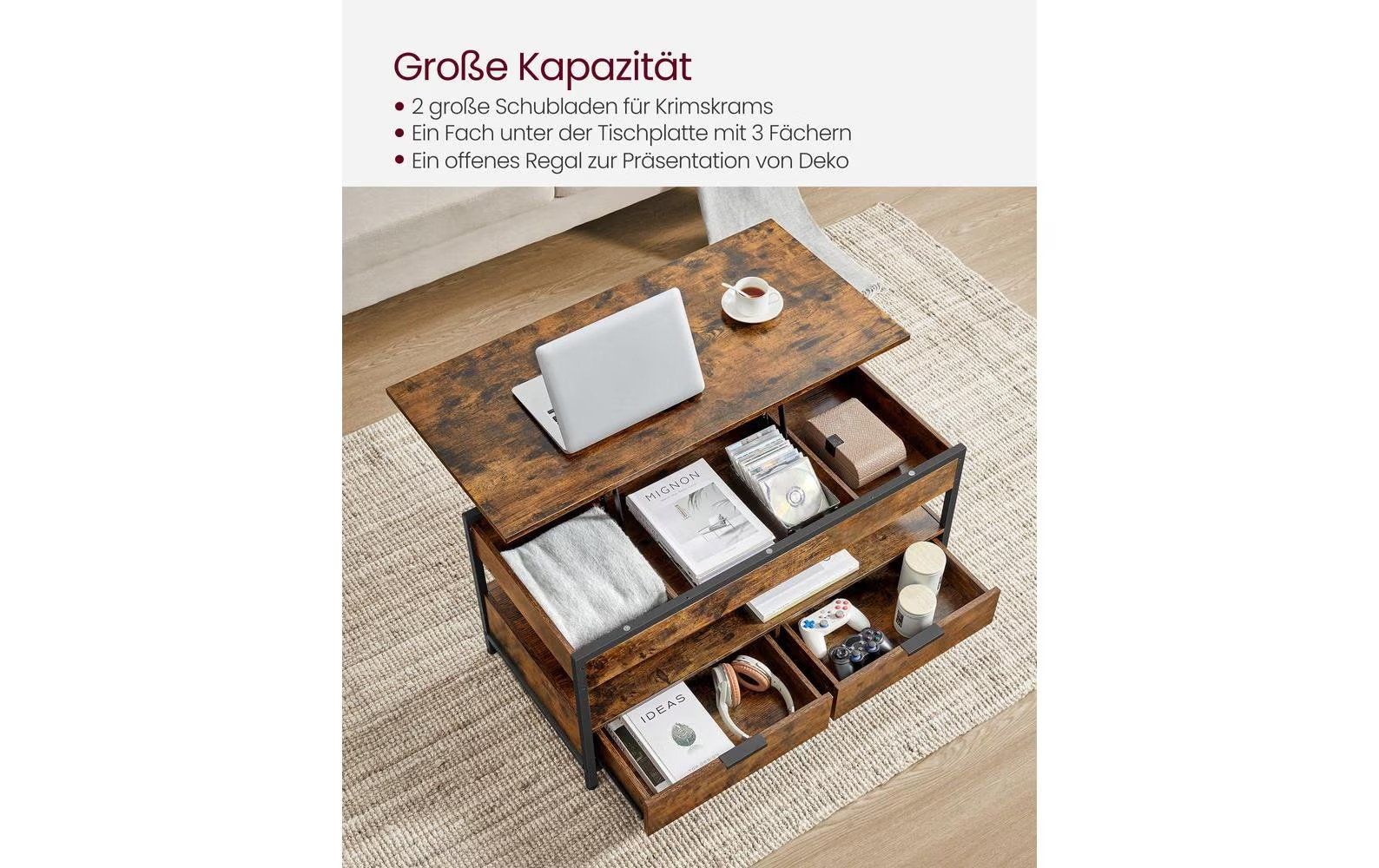 Tables: VASAGLE Emma Couchtisch mit Stauraum – D'occasion à Olten par kessi91 4