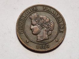 Frankreich 5- Cent 1888.