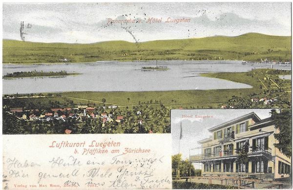 Cartoline postali: Pfäffikon Hotel Luegeten – Usato da Olten venduto da clotaldi