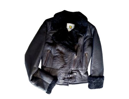 Lederjacke mit australischer Schearling-Wolle