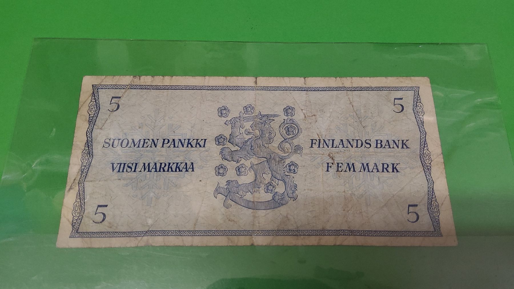 Banconote: Finnland 5 Markkaa  1963 – Usato da Herisau venduto da Nluanalucas 1