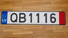 Plaque de transit collection UE