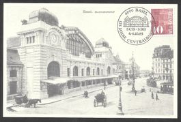 Sonderkarte S. 1237 125 Jahre Centralbahnhof Basel 1985