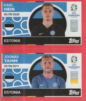EURO 2024 Topps sticker ESTONIA EST 2 -3 HEIN / TAMM