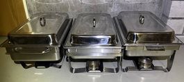 3x Chafing Dishes/Warmbehälter