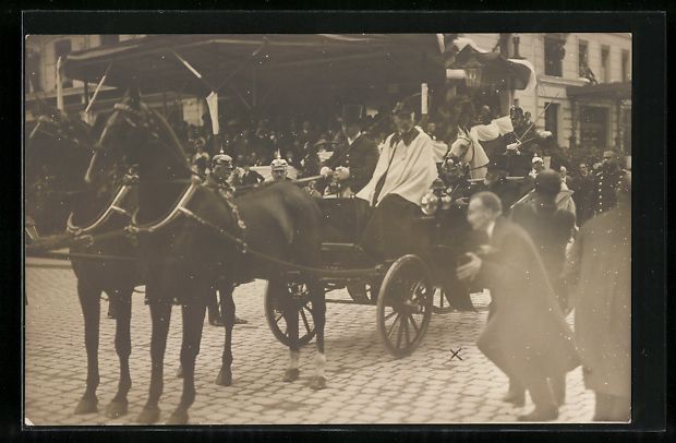 Cartoline postali: Zürich, Kaiser Wilhelm II. mit Präside – Usato da Berlin venduto da bartko-reher
