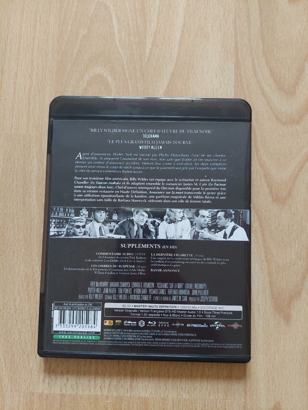 Alle DVDs: assurance sur la mort bluray – Gebraucht aus Biel/Bienne von Totalkelly 1