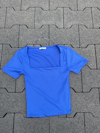 Damen Shirt blau Grösse XXS AMISU Kurzarm 