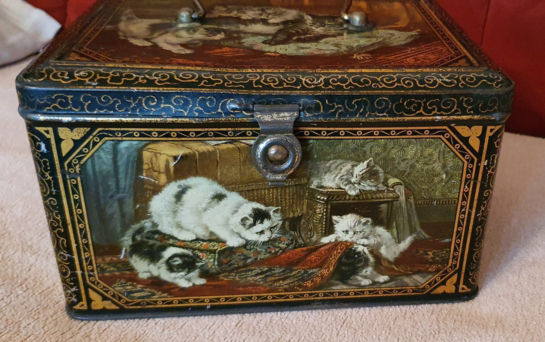 Barattoli: Schöne alte Blechdose mit Katzen - Motiven – Usato da Kreuzlingen venduto da Rschweiz1 6