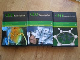 3 Bücher GEO Themenlexikon Naturwissenschaften und Technik