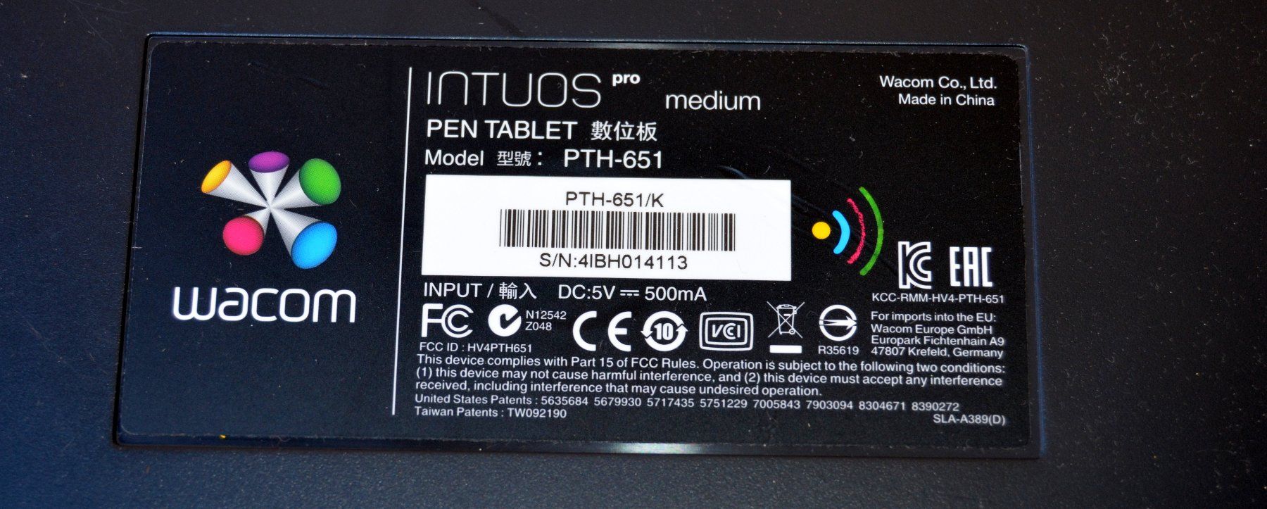 Wacom Tablet PC: Wacom Intuos Pro Medium PTH-651 – Usato da Collonges venduto da arashee 3