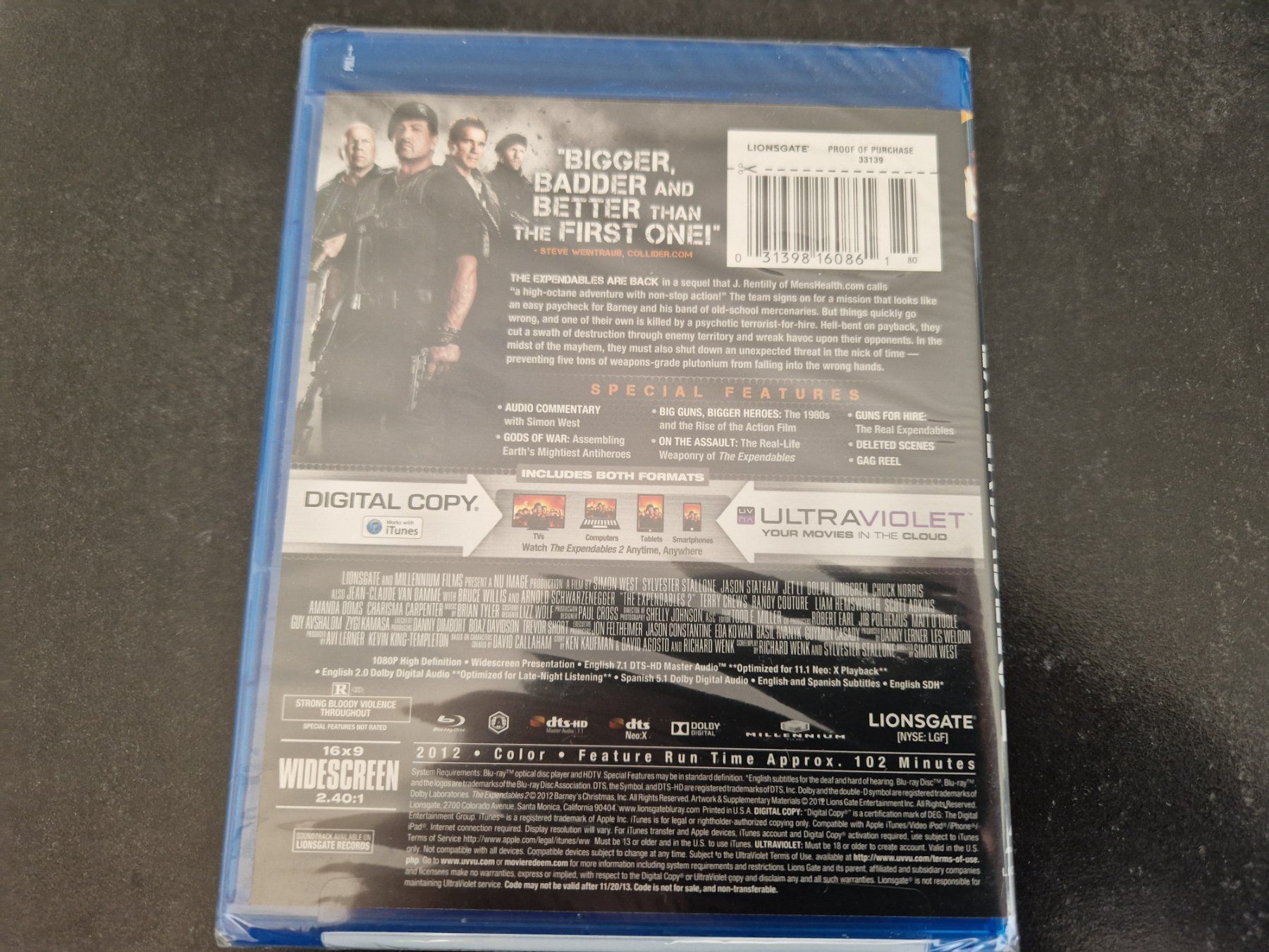 Tutti i DVDs: The Expendables 2 Blu-Ray Neu und verschweisst – Nuovo e nell'imballaggio originale da Buchs SG venduto da Herc01 1