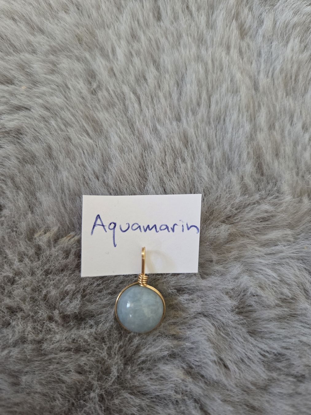 Anhänger: Aquamarin Anhänger Kugel – Neu (gemäss Beschreibung) aus Rehetobel von me_oe