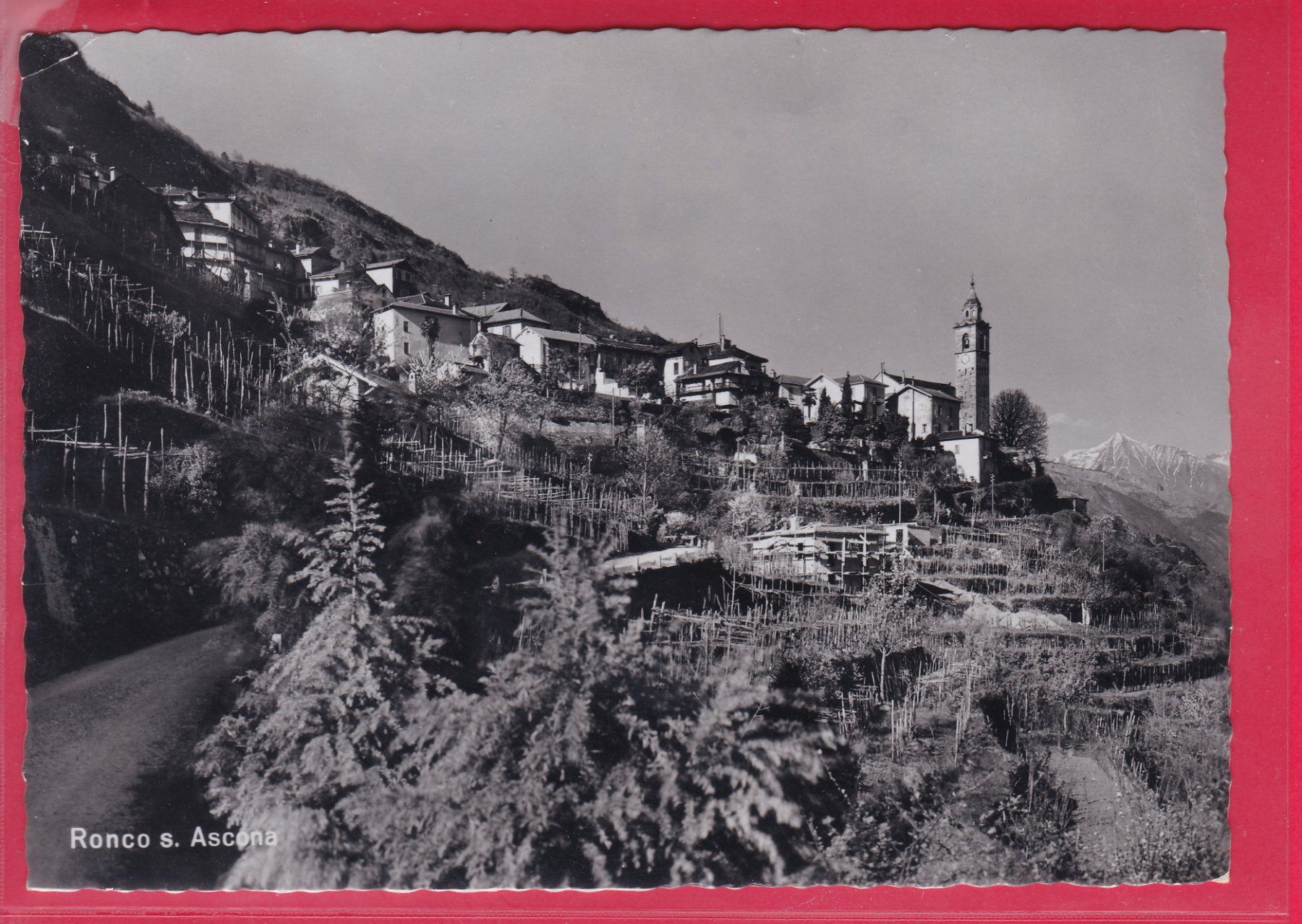 Cartoline postali: RONCO S. ASCONA, 12.8.1960 – Usato da Oberrieden venduto da Gebirgsstelze