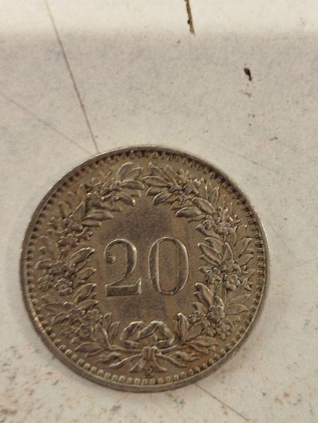 Tutti le monete: Pièce de 20 centimes suisses année 1951, – Usato da Châtel St Denis venduto da Magil71 1