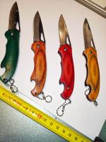 Set 4x Campingmesser Klappmesser 16cm / 4x Couteaux / NEU