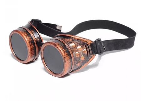 Steampunk Brille Kupfer als retrofuturistisches Kostüm