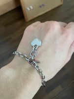 Bracciale cuore in acciaio / Bracelet coeur en acier