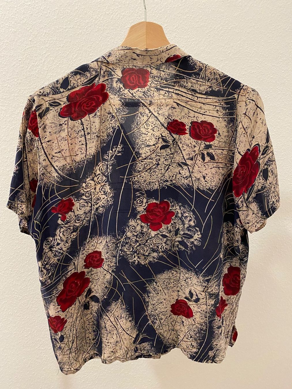 Camicette: Bluse mit Rosen beige blau Gr. 42 / 44 – Usato da Pratteln venduto da a23_j2gs 4