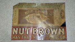 Antikes Blechschild: Nut Brown Tabacco (von ca. 1920/1930)