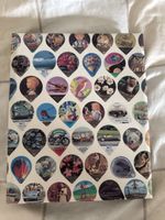 Sammlung von 596 Kaffeerahmdeckeln im Ordner - 1990er Jahre