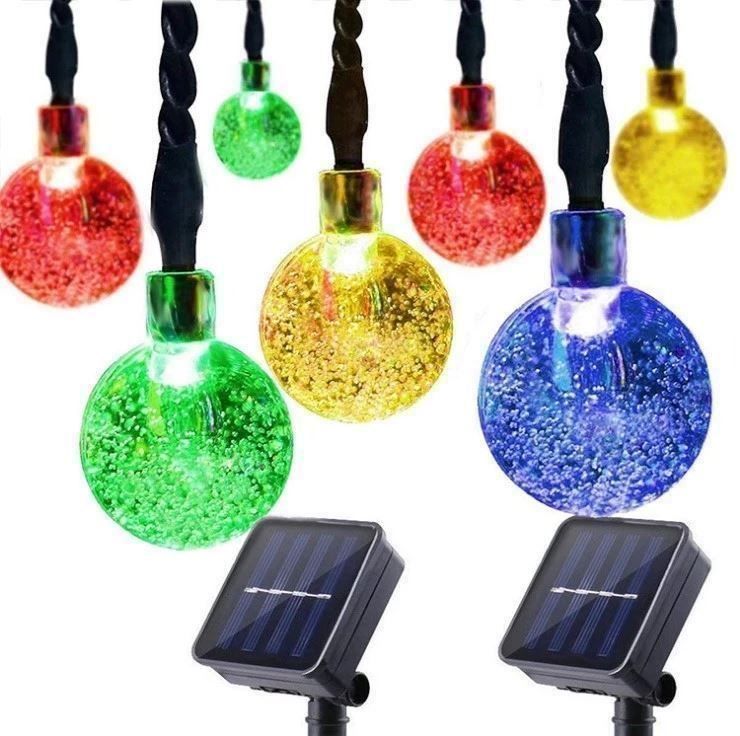Ghirlande e barre luminose: Solar LEDs Lichterkette Kugel 7M 8Modi – Nuovo (secondo la descrizione) da Thun venduto da keller001 3