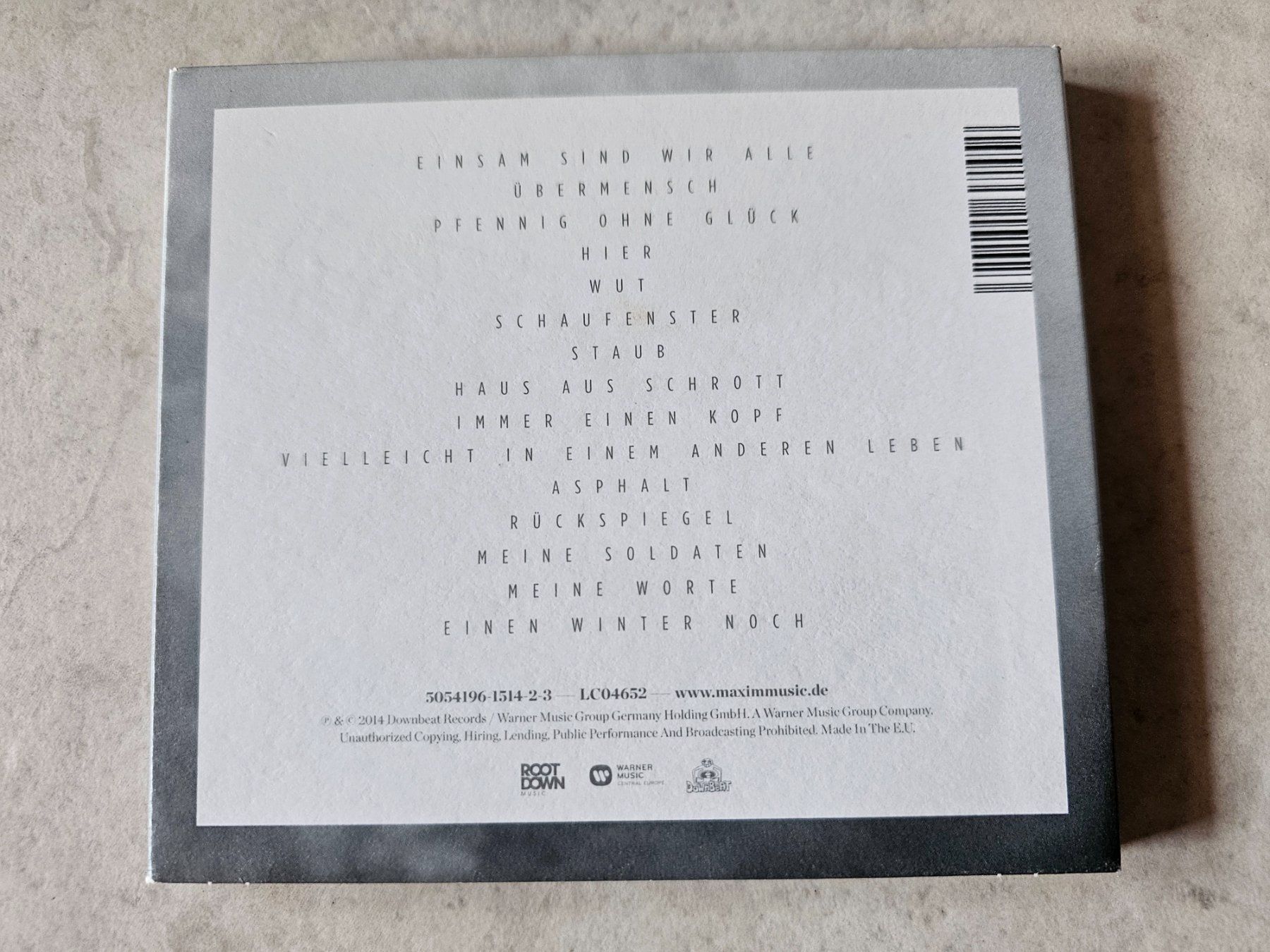 CD: Maxim  -  Staub  /  LIVE – Usato da Schneisingen venduto da backstore24 1