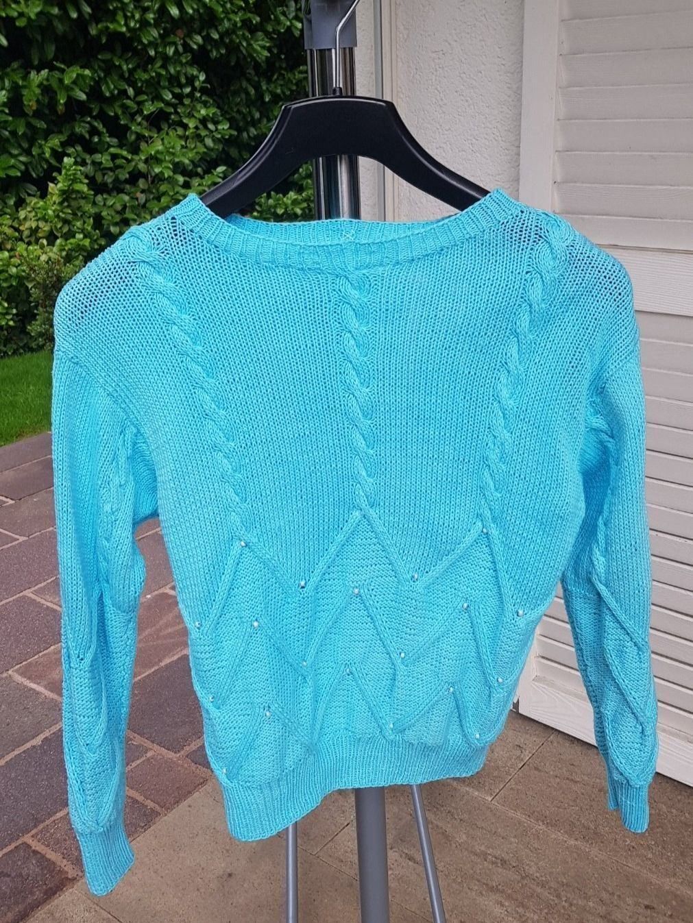 Maglioni & Felpe: Pullover Garn Vintage türkis – Usato da Mörschwil venduto da wunderkiste44 1