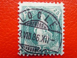 Stehende Helvetia: Nr.67A sauberer Vollstempel: LOCLE NE