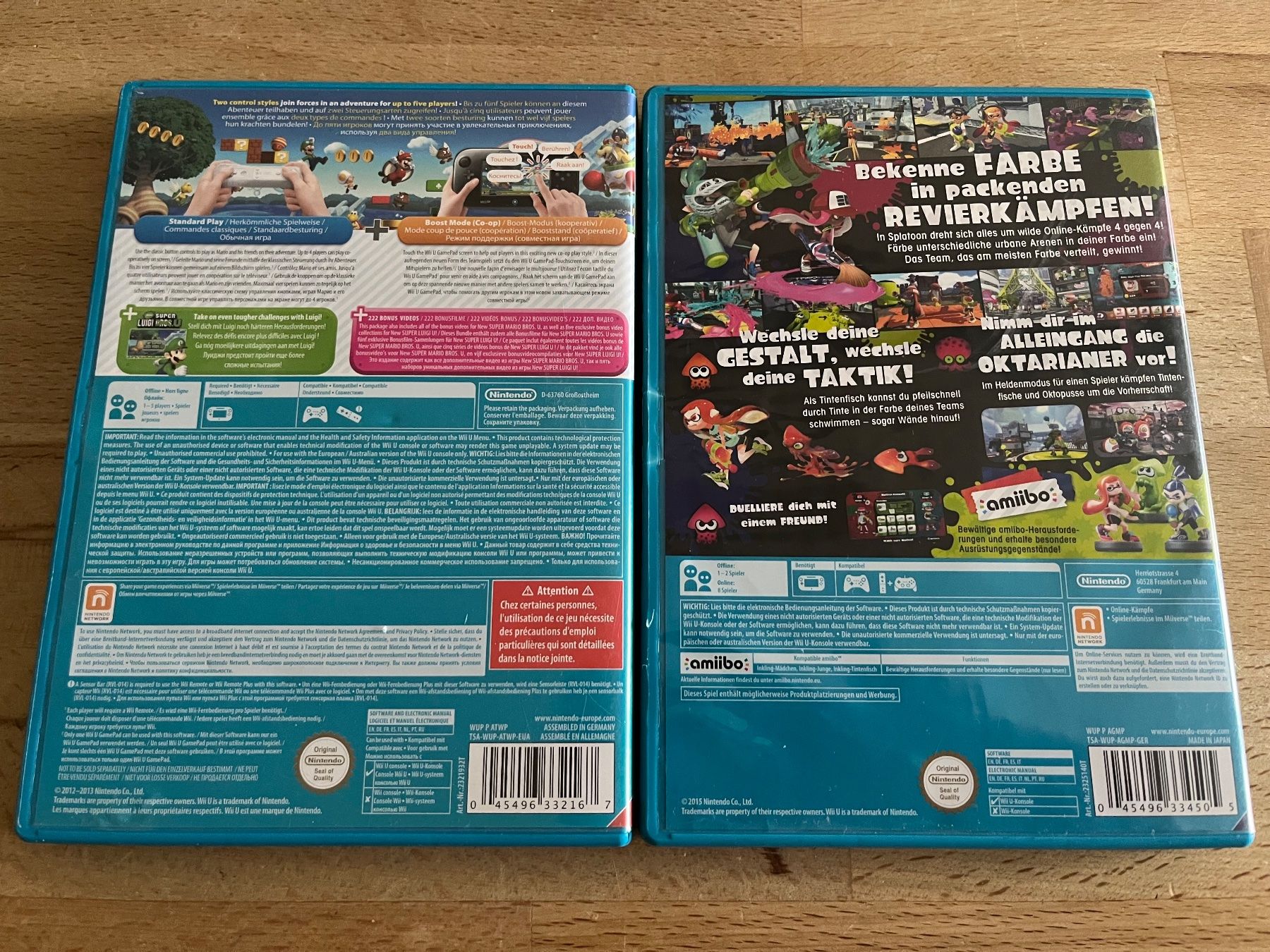 Nintendo Giochi: Wii U Spiele: New Super Mario Bros. U & Splatoon Bundle Set – Usato da Thalwil venduto da ranx 2