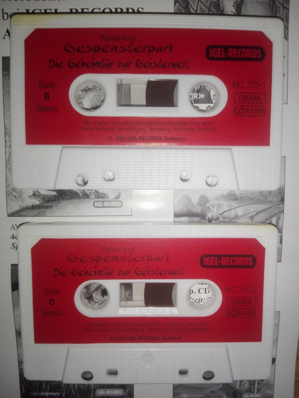 Musicassette: Gespensterpark  (Marliiese Arold)  > 4'MCs < – Usato da St.Gallen venduto da elk2023 8
